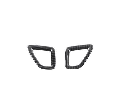 for Jeep Cherokee 2014-2020 Carbon Fiber Dashboard Upper Air Outlet Vent Trim 2