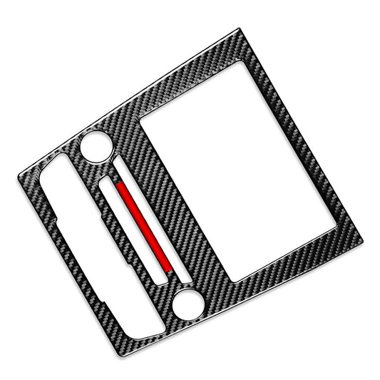GPS Navigation Panel Cover Trim Fit  for ford  Mondeo 2013-2019 Black w/ Red Line