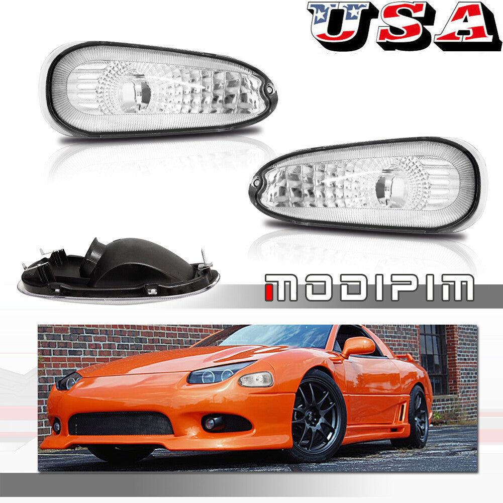 2 Pack Clear Front Corner Turn Signal Lenses for 1994 - 1998 for 3000GT- v