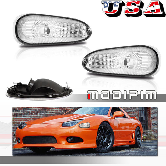 2 Pack Clear Front Corner Turn Signal Lenses for 1994 - 1998 for 3000GT- v