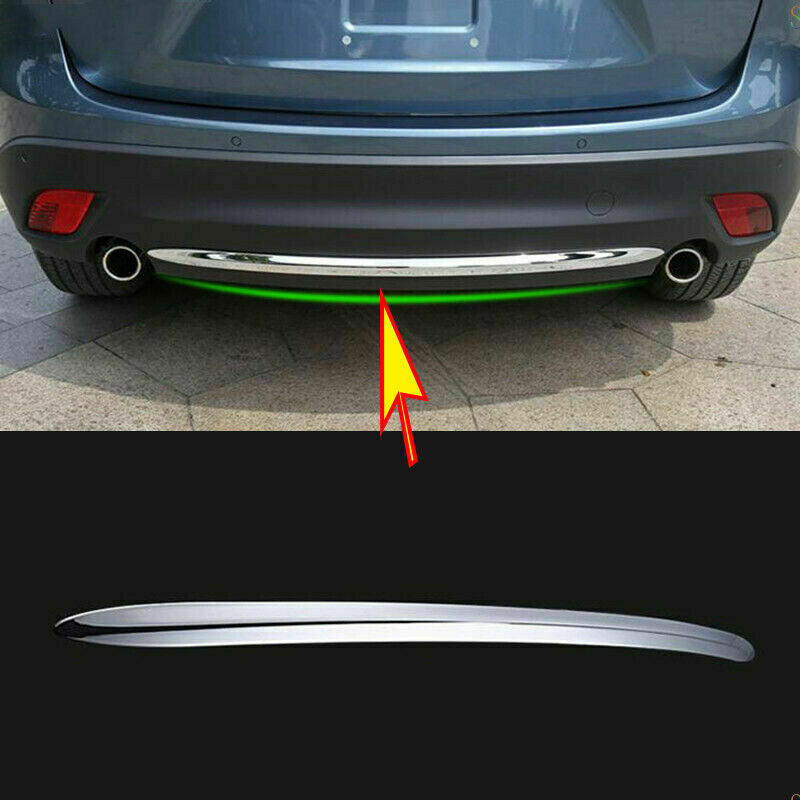 for Mazda CX-5 CX5 2012-16 Chrome Car Rear Bumper Protection Molding Decor Cover