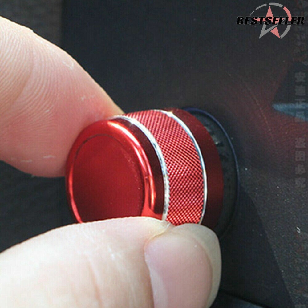 4ppcs/set Red AC Climate Control Radio Volume Knob Ring Covers For E90 E91 n
