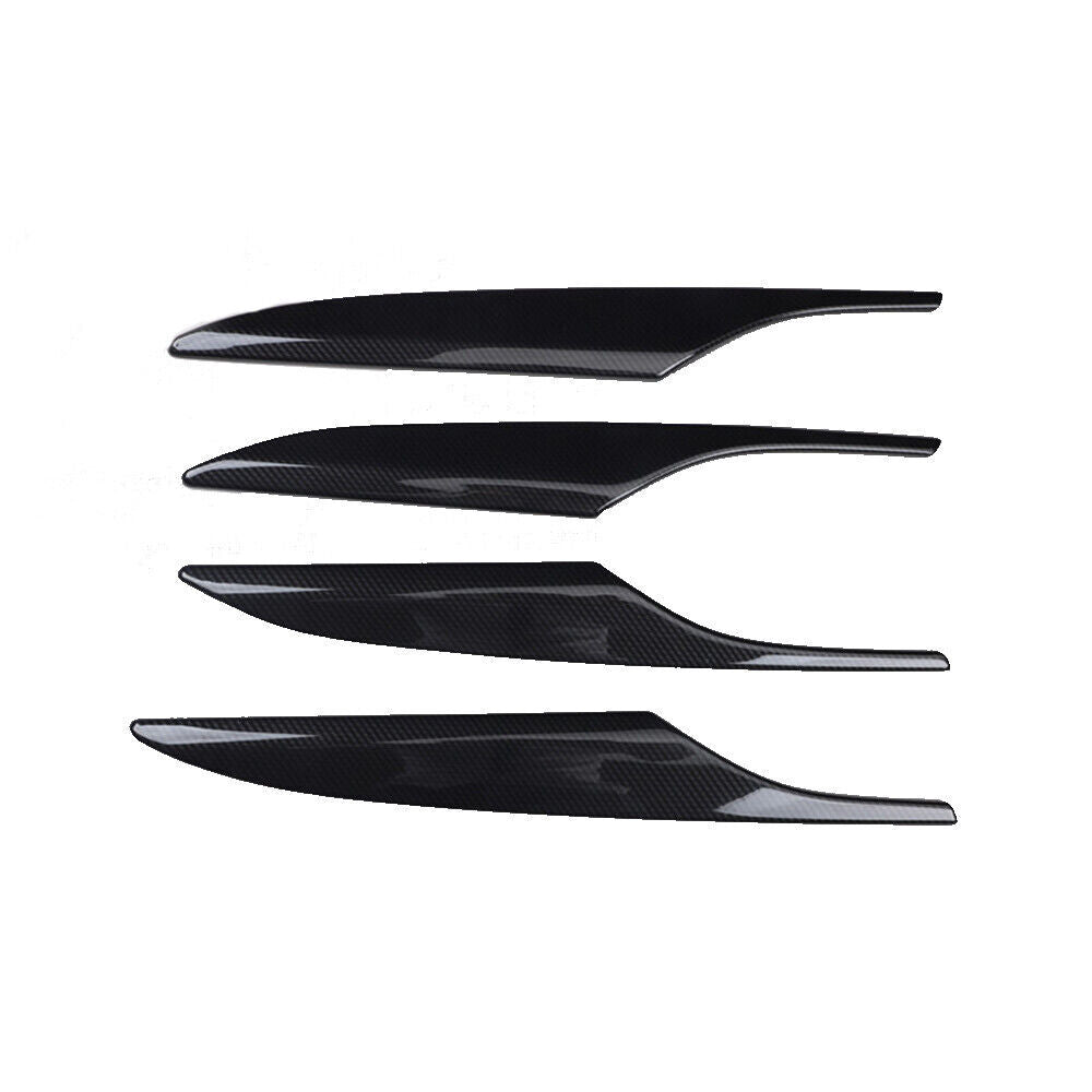 Inner Door Panel Cover Trim Car Fit for Cadillac ATSL 2014-17 Black Carbon Fiber