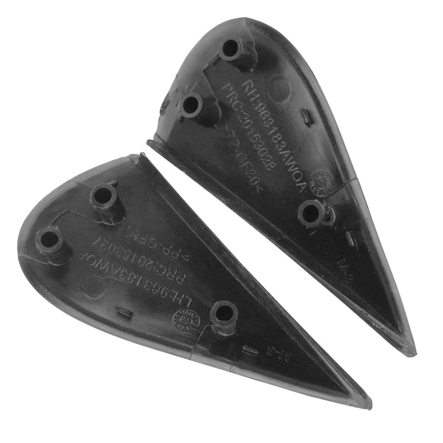 Pair Front LHRH Fender Cover Trim Mirror Finisher for Nissan Versa 2012-2018