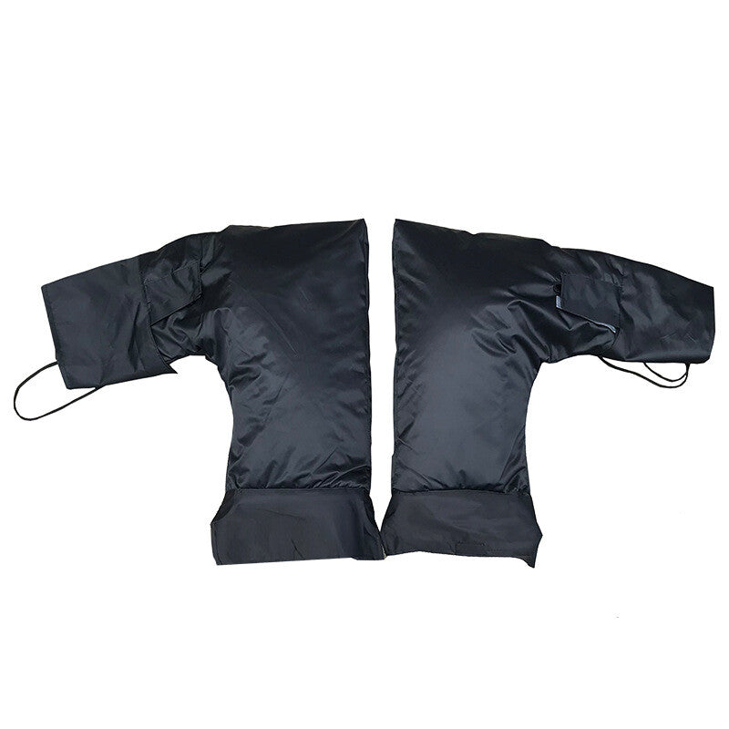 Motorcycle all-terrain vehicle gloves, gloves, gloves, bicycle winter warm gloves, black - n