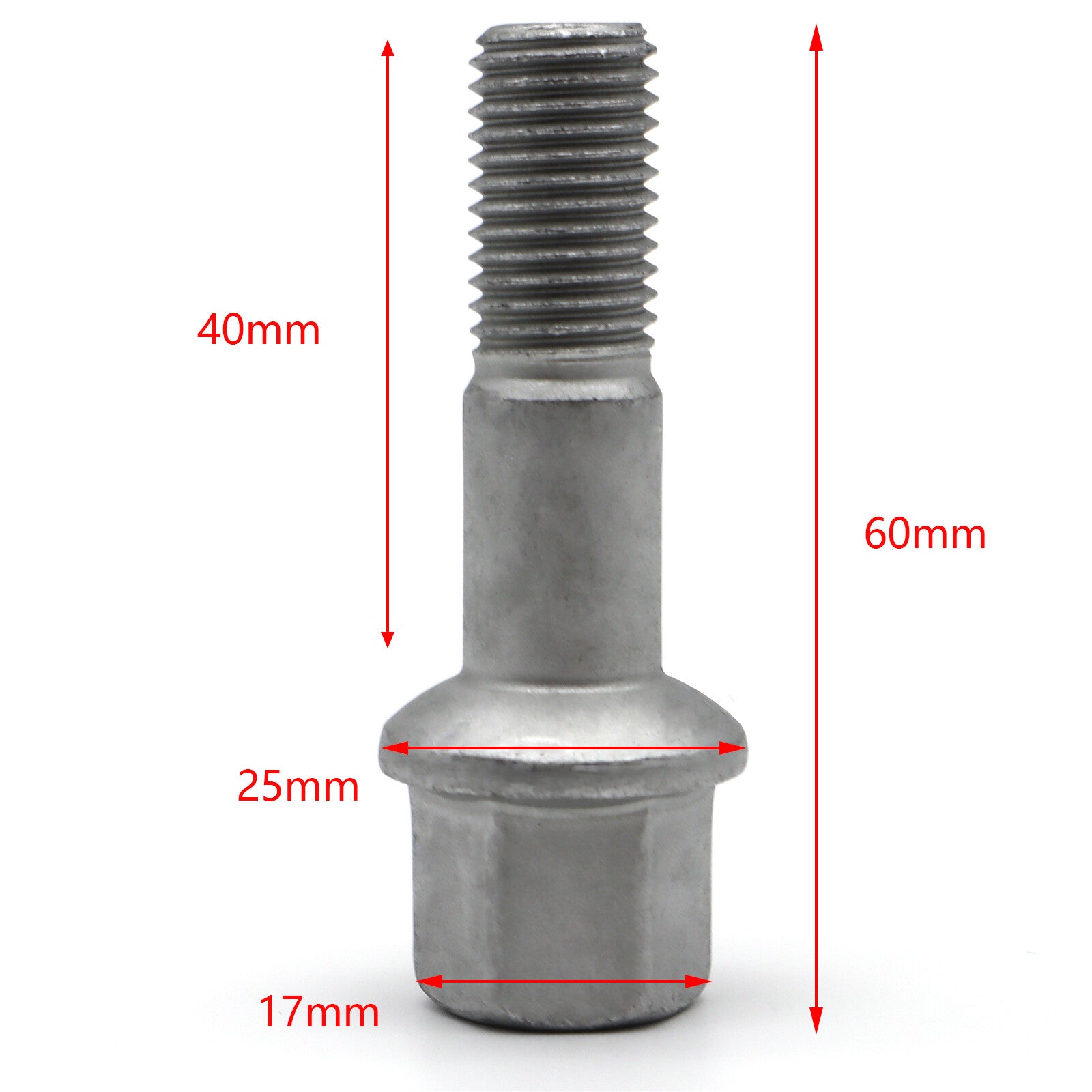 5X for Mercedes-Benz C124 W124 S124 W201 Car Wheel Lug Bolts M12X1.5 0009904807 Q