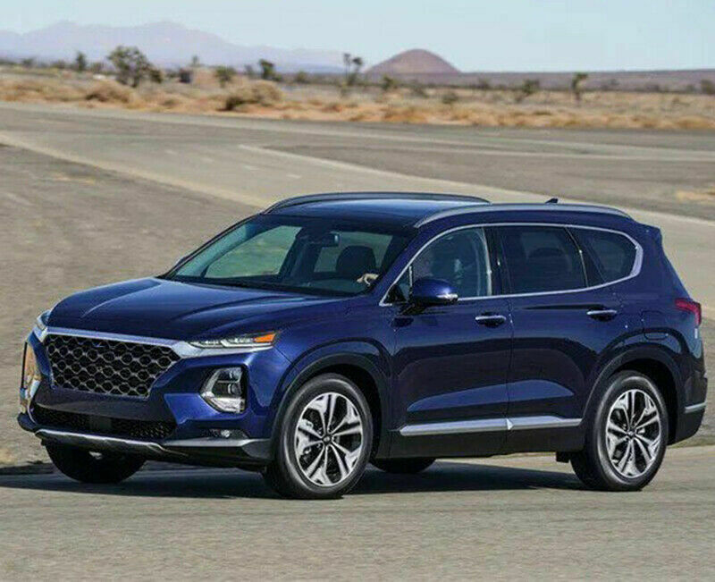 Side Door Body Side Skirt Under Line Molding Cover for Hyundai Santa Fe 2019-21