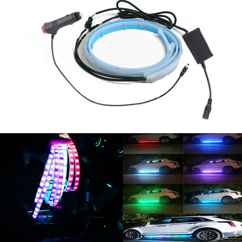 RGB Flexible Flowing Car Door Underbody LED Light Automobile Neon Atmosphe Lamp