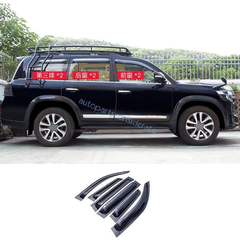 for Toyota for Land Cruiser LC200 13-2021 Window Visor Vent Shades Sun Rain Guard 6X