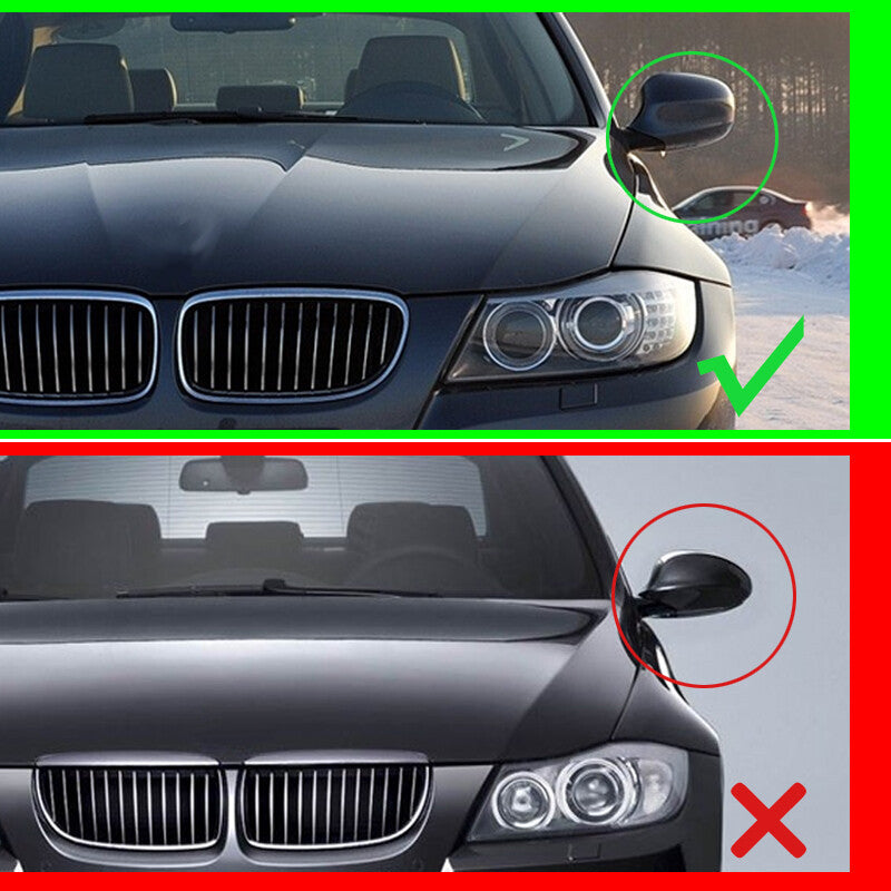American M3 style carbon fiber black side mirror caps for BMW E90 E91 E92 E93