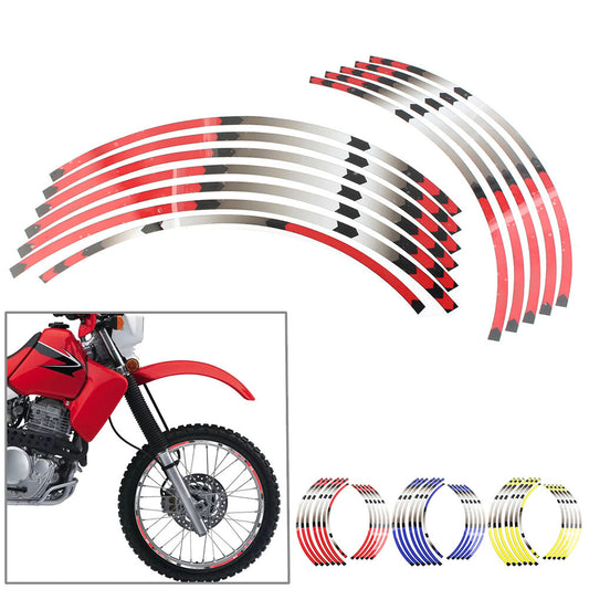 for HONDA XR650L 1993-2021 XR250l 1991-02 Rim Wheel Stripes Decals Tape Stickers