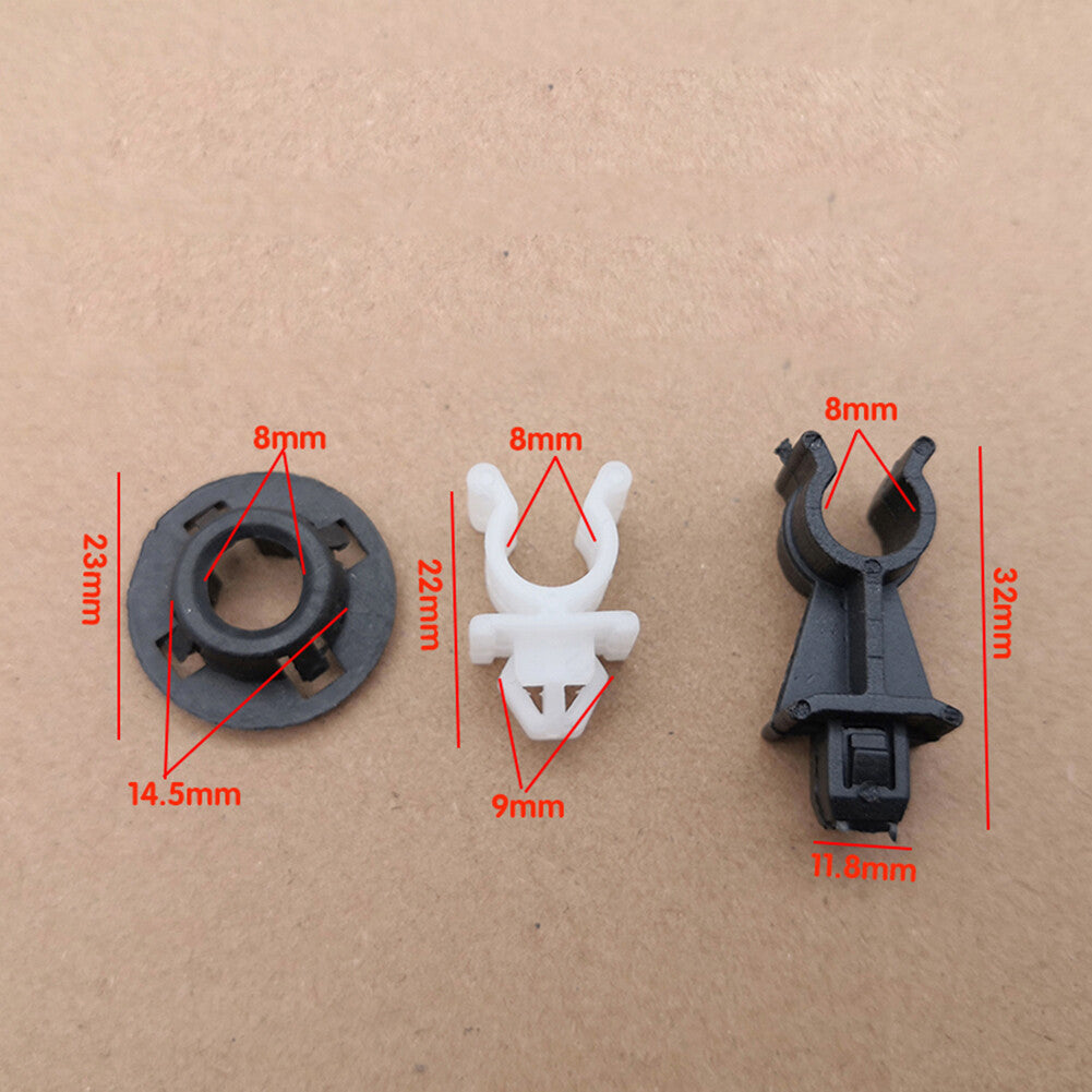 3 Bonnet Stay Clips- Plastic Holders for NISSAN Hood Support Strut Rod