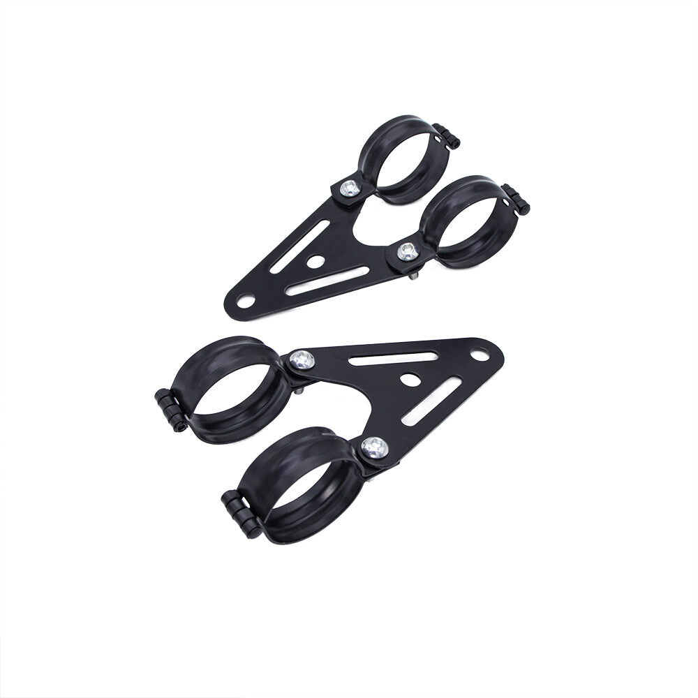 34mm-60mm Motorcycle Metal Headlight Mount Bracket Turn Signal Light Fork Clamp Q