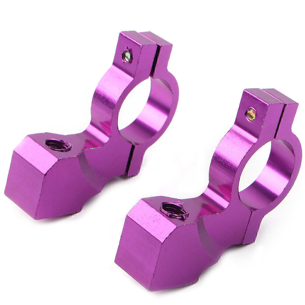 22mm 7/8'' Motorcycle Bike Handlebar Rearview Mirror Mount Bracket Clamp Purple Q