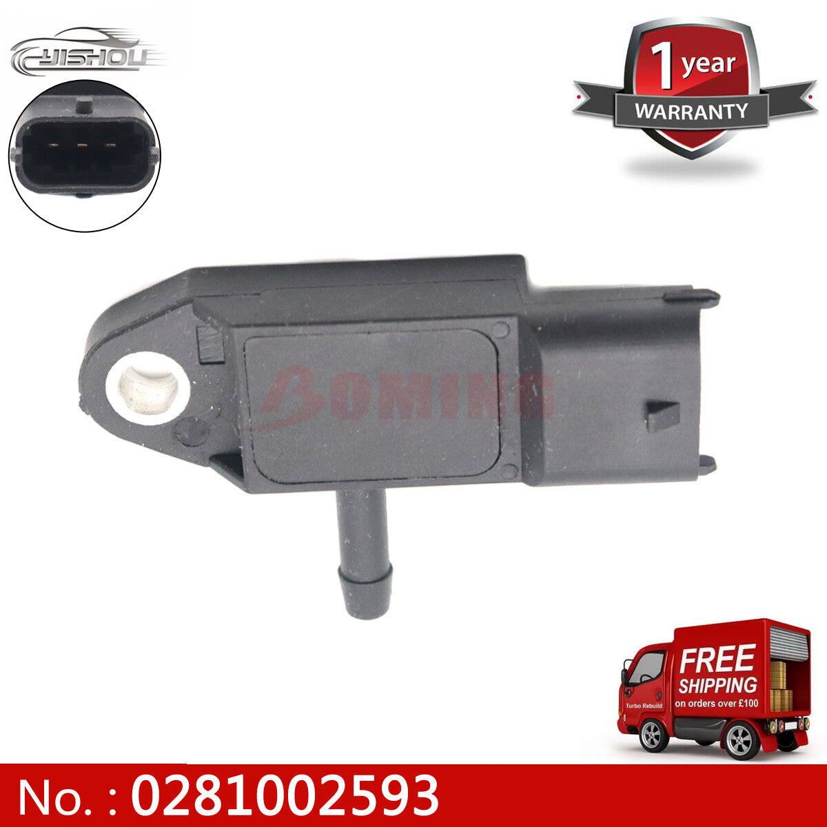 Suitable for Renault Clio Kangoo Logan Megane Grand Modus manifold map sensor 0281002593