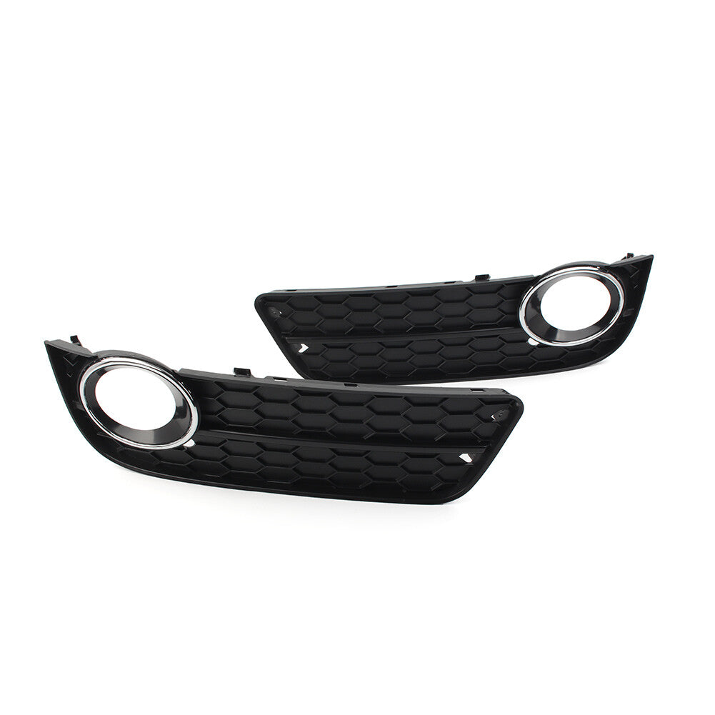 Left Front Bumper Fog Light Grille Cover With Chrome Ring for Audi A5 2008-2011