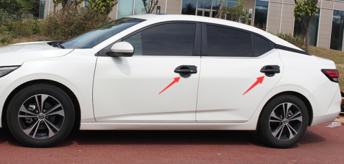 12X for Nissan Sentra 2020-2022 ABS Carbon Fiber Door Handle&Bowl Cover Trim