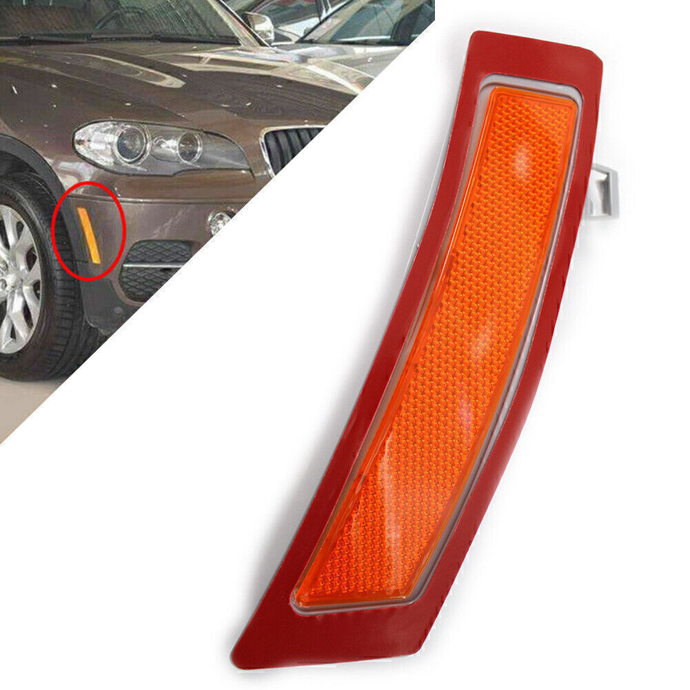 Car Left Front Bumper Marker Cover Reflector Light For Fit for BMW X5 E70 2011-2013 Q