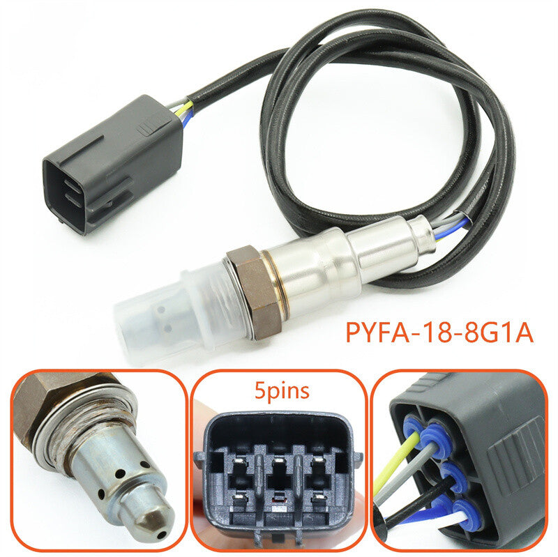 O2 sensor PYFA-18-8G1A. PYFA-18-8G1 is suitable for 2018-2023 for Mazda CX5, CX30, and CX-50. Q