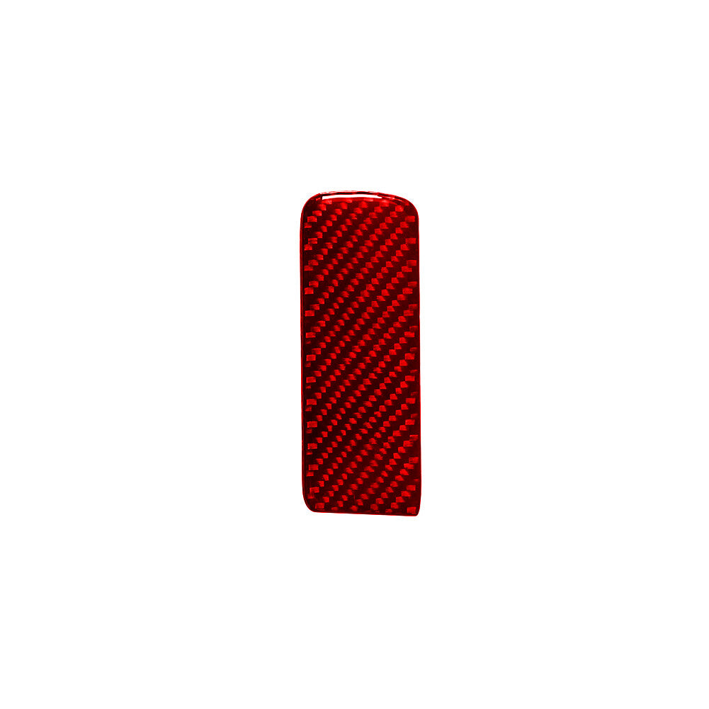 Red Carbon Fiber Below Hand Brake Cover Trim for Mitsubishi Outlander 2014-2016