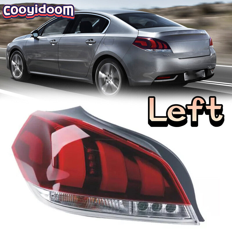 1Pcs Left Car Rear Bumper Fog Light Tail Brake Light for Peugeot 508 2016-2018