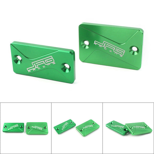 Front Rear Brake Reservoir Fluid Covers for Kawasaki KLX125 150S KLX250 300 Q