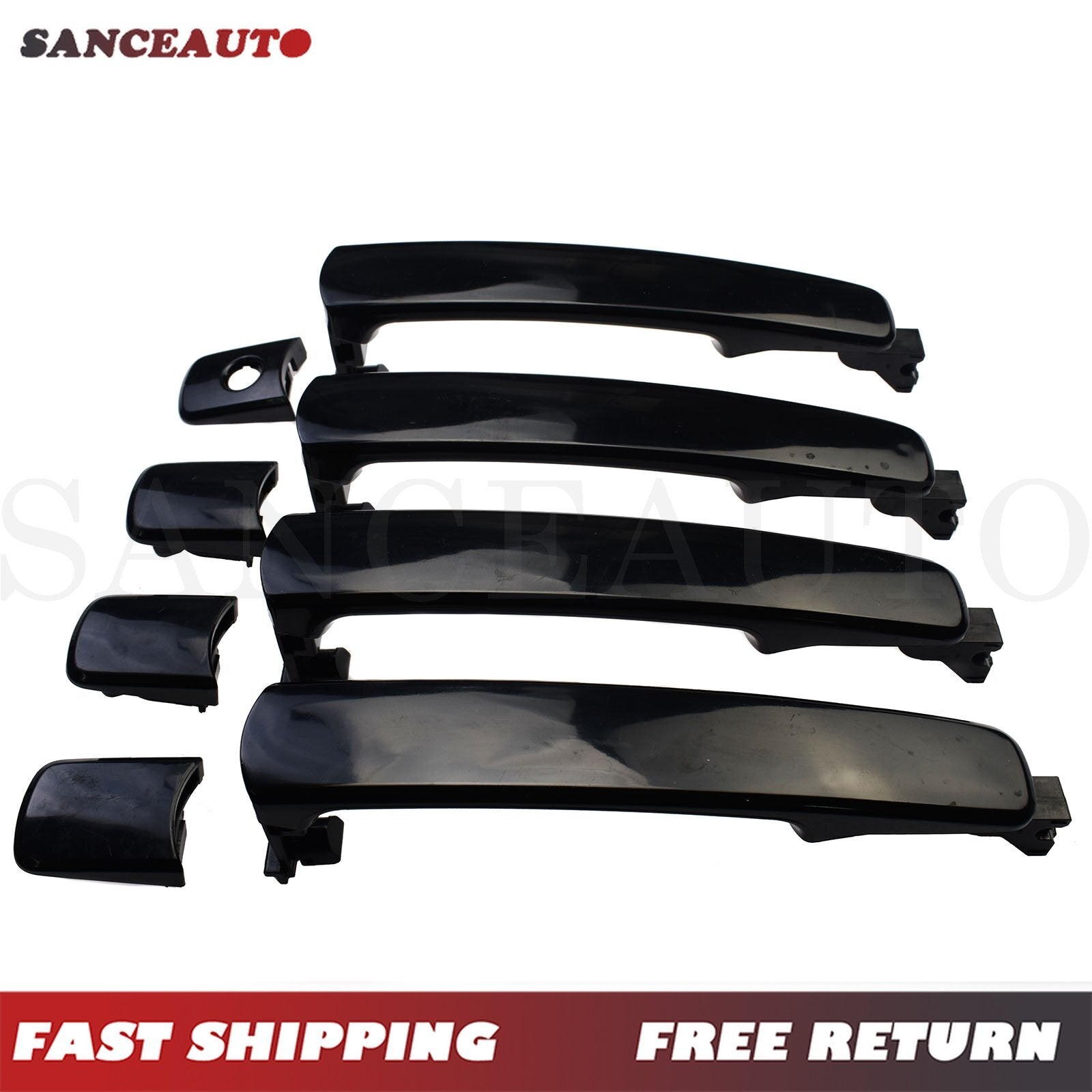 Front and rear left outer door handles are compatible with Rogue for Infiniti G35- n