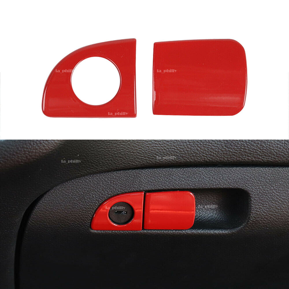 Co-pilot Storage Box Handle Cover Trim Red Fit for Dodge for Charger 2010 to 2020