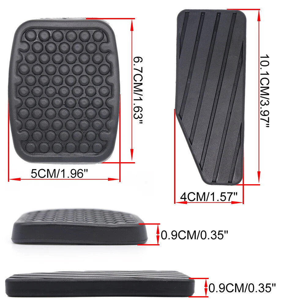 3Pcs For Matiz Brake Clutch Accelerator Pedal Rubber Pad Cover 4945160B00