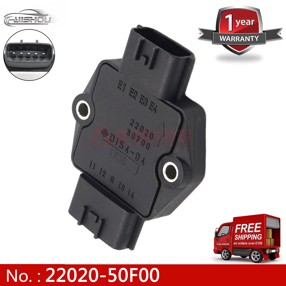 The 22020-50F00 ignition control module is suitable for Nissan Silvia S13S14 200SX 240SX SR20DET