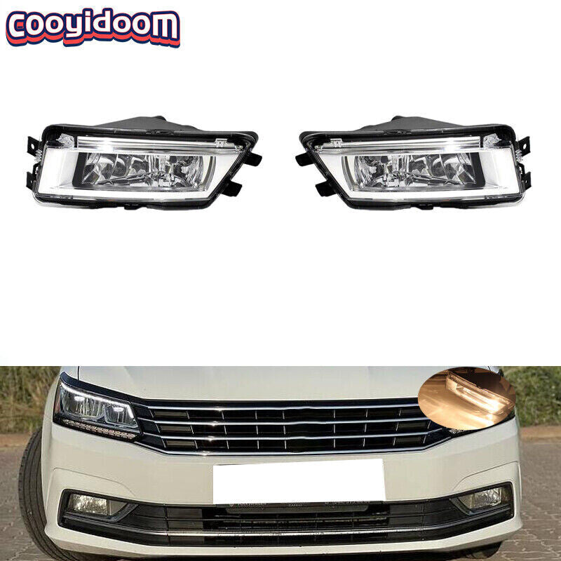 Applicable to 2012-2015 for Volkswagen for Passat B7 NMS front bumper fog lights with bulbs (left + right -).