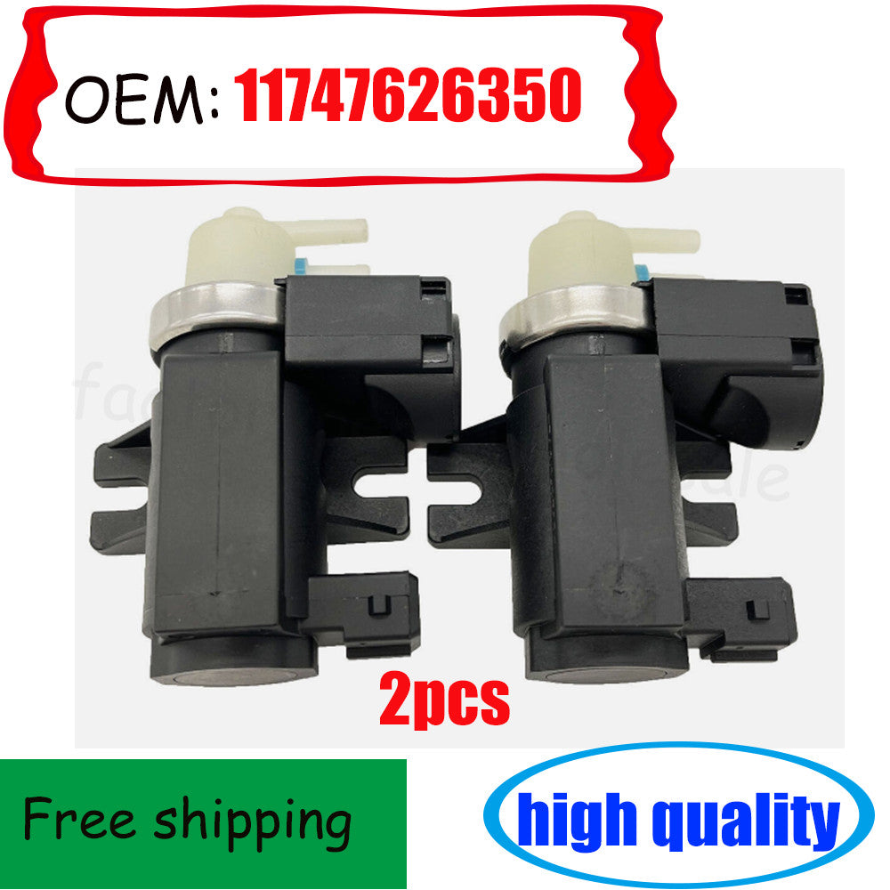 2PCS 11747626350 NEW TurboBoostSolenoid Valve for F01 750i E90 335i E60 535i n