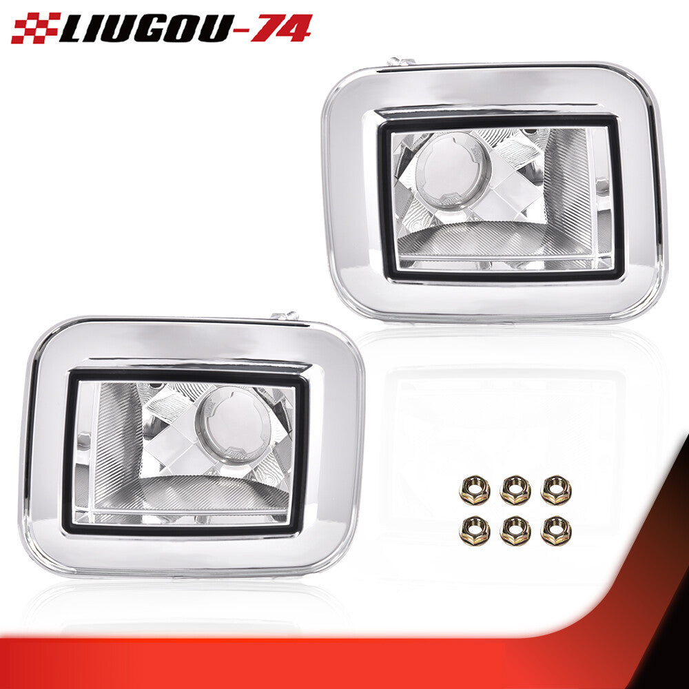 2-Pack Front Stop Lights Fits 03-08 H2 for Hummer 05-08 H2 SUT Clear/for CHRome - v