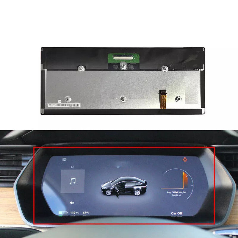 12.3 Instrument Cluster LCD Module Display Screen For model X S S2 n