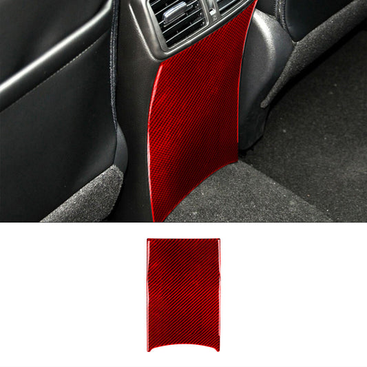 Red Carbon Fiber Rear Below Vent Outlet Cover Trim for Nissan Rogue 2014-2016