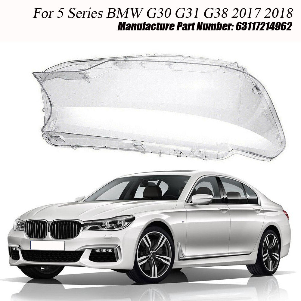 Right-side headlight lens cover for BMW 5 Series G30, G31, G38 (2017/2018-)