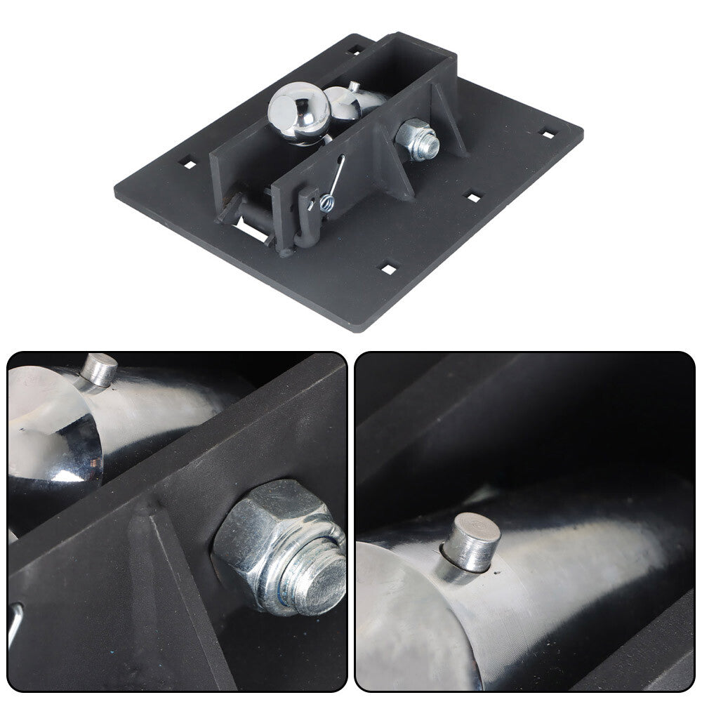 2-5/16 inch bed ball folding ball gooseneck trailer 61052 Black - n