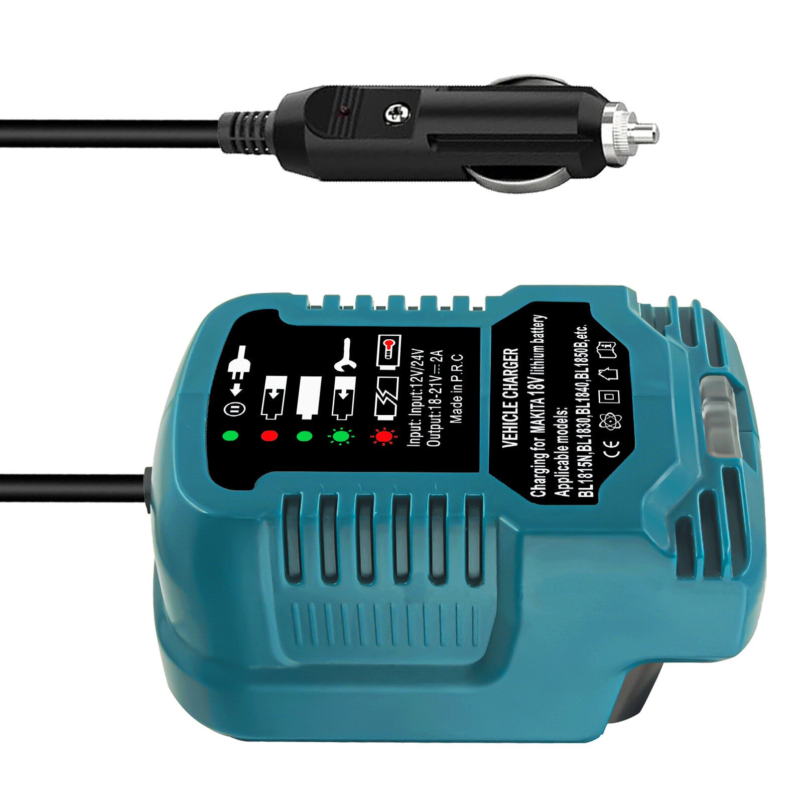Replacement Car Charger For 18V LXT Battery BL1830 BL1840 BL1845 BL1860