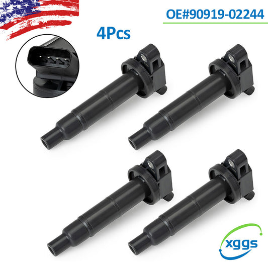 4Pcs Ignition Coil for Toyota for Camry 1.8L 2.4L for Lexus for Scion for Pontiac 90919-02244 US