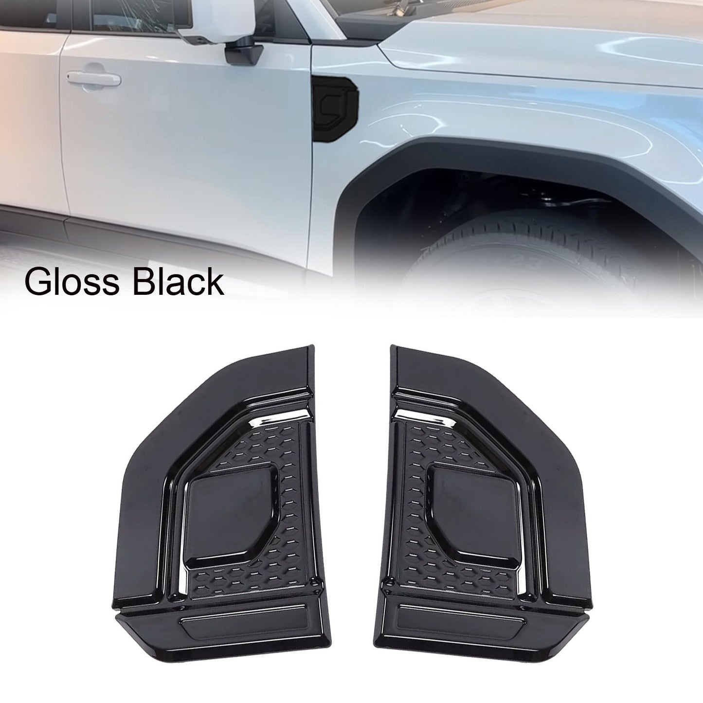 2xSide Mudguard Vent Cover Trim for Prado for Land cruiser LC250 2024 v