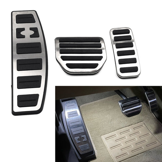 LHD Stainless Steel Footrest Brake Gas Pedals Protection Cover for Land Rover Q