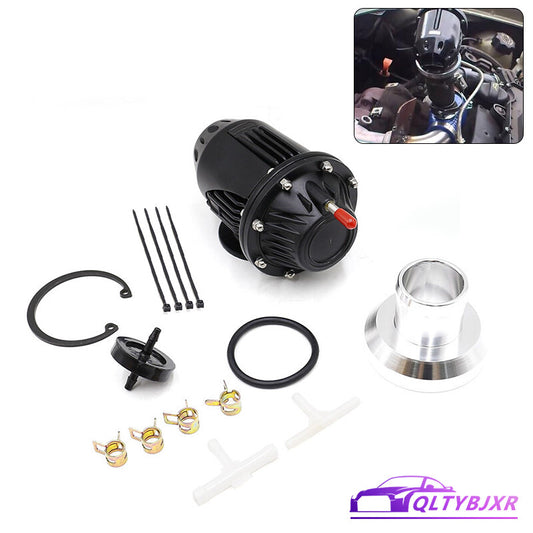 Turbo Blow Off Valve For HKS 3 SQV3 Pull-Type Aluminum SSQV BOV w/Adapter Black
