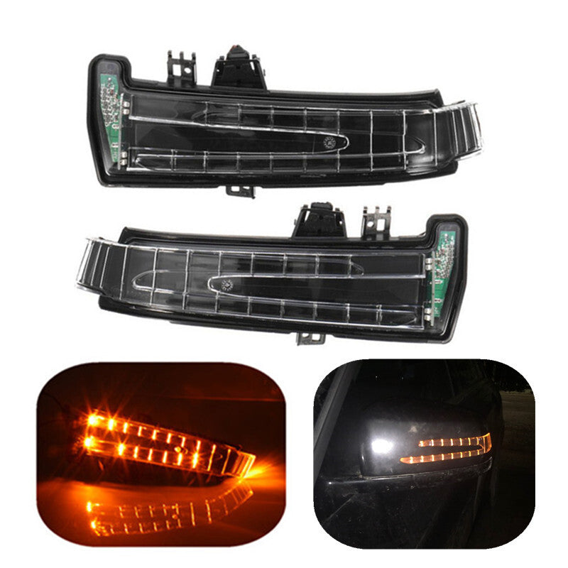 1 dual L+R turn signal side mirror LED light cover suitable for C204 W221 W212- n