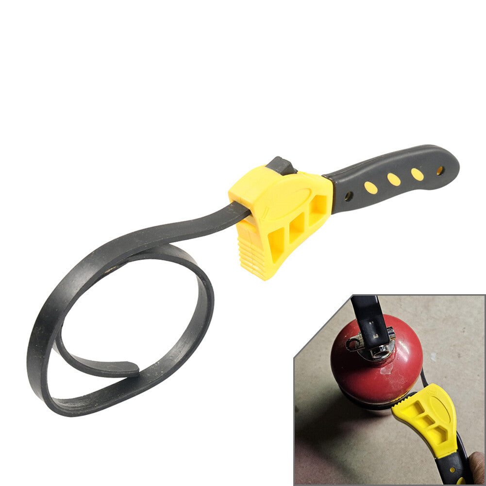 8 Inch Rubber Strap Wrench Tool Oil Filter Pipe Wrench Rubber Strap Mechanics Q