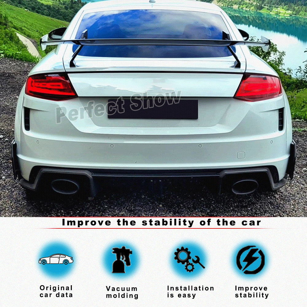 Fit for Audi TTRS TTS TT SLINE MK3 8S 16-19 Rear Bumper Splitters Canards Carbon