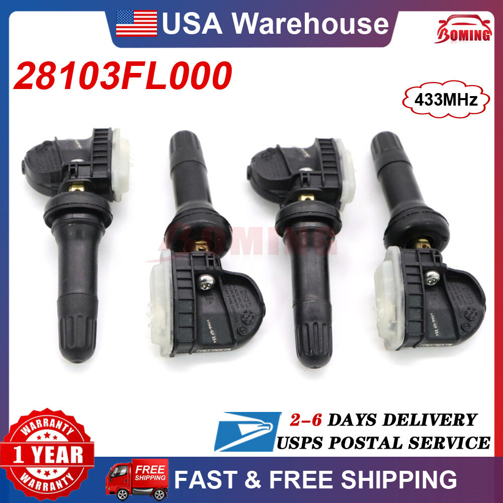 4x 28103-FL000 NEW TPMS Tire Pressure Sensor Fits for Subaru Impreza Crosstrek
