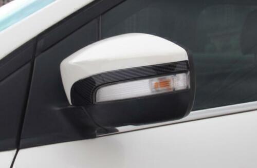 2P Carbon Fiber Rear View Mirror Strip Trim for Ford Escape Kuga 13-19 Exterior