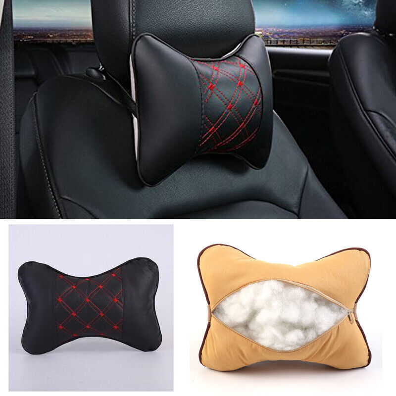 1-Pack Universal Car Neck Pillow, Black for Seat Headrest, Foam Cushion, Travel Support n