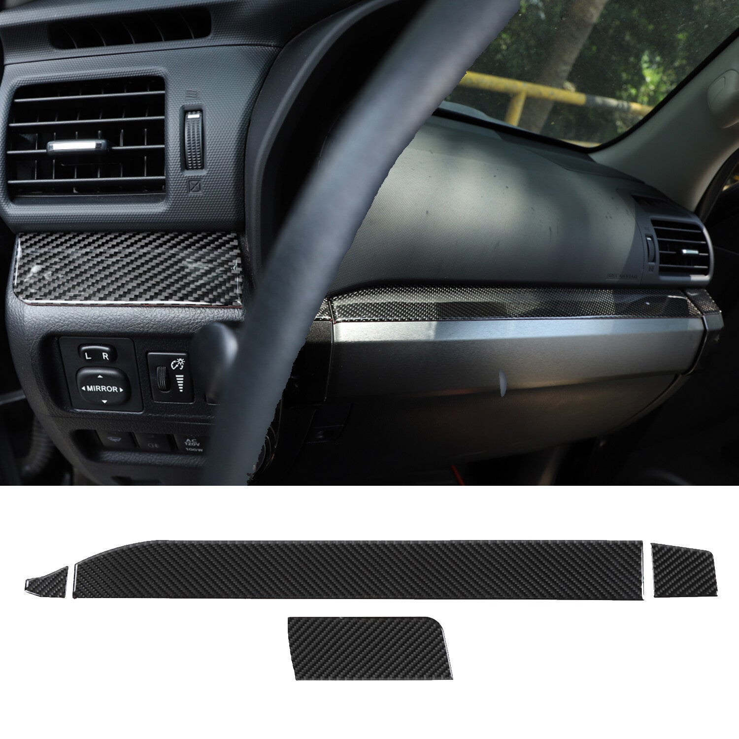 for Toyota 4Runner 2010-2020 Center Console for Co -Pilot Storage Box Panel Cover