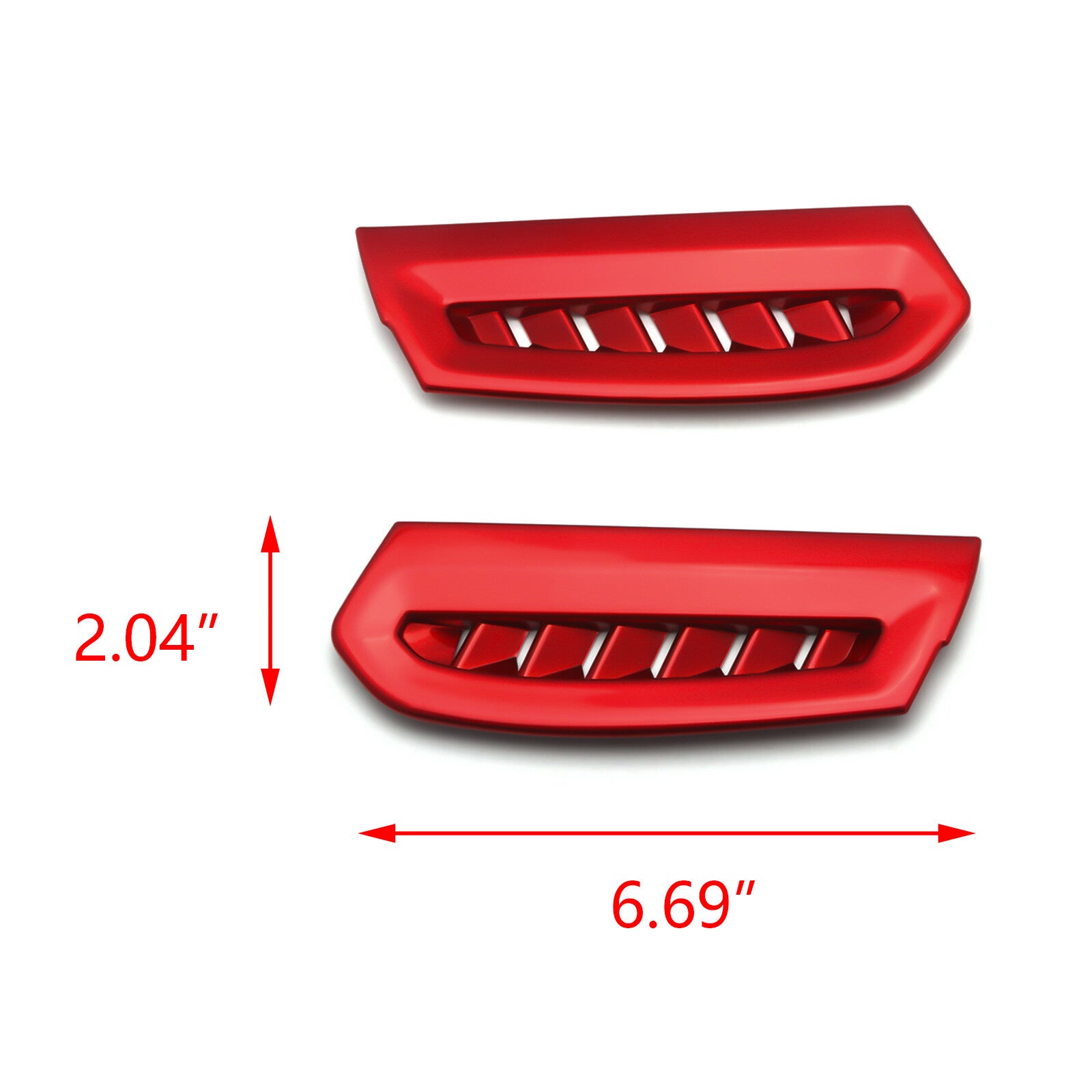 for Toyota for Camry 2018-2020 Red ABS Side Console AC Air Vent Outlet Cover Trims